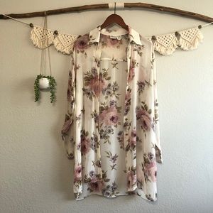Olivia -M - sheer boho blouse